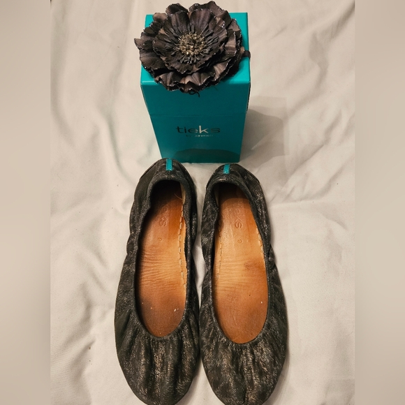 Black Leopard Limited Edition Black Friday Tieks - Picture 1 of 5